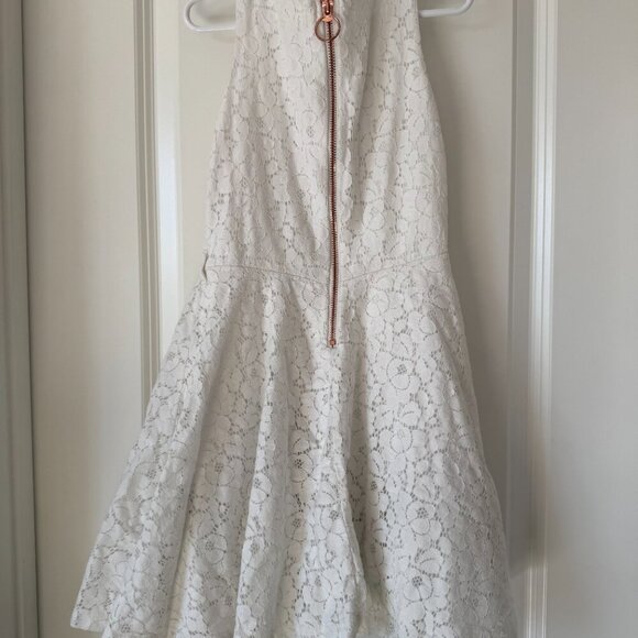 btween White Lace Fit & Flare Dress - Size 8 - Picture 3 of 7